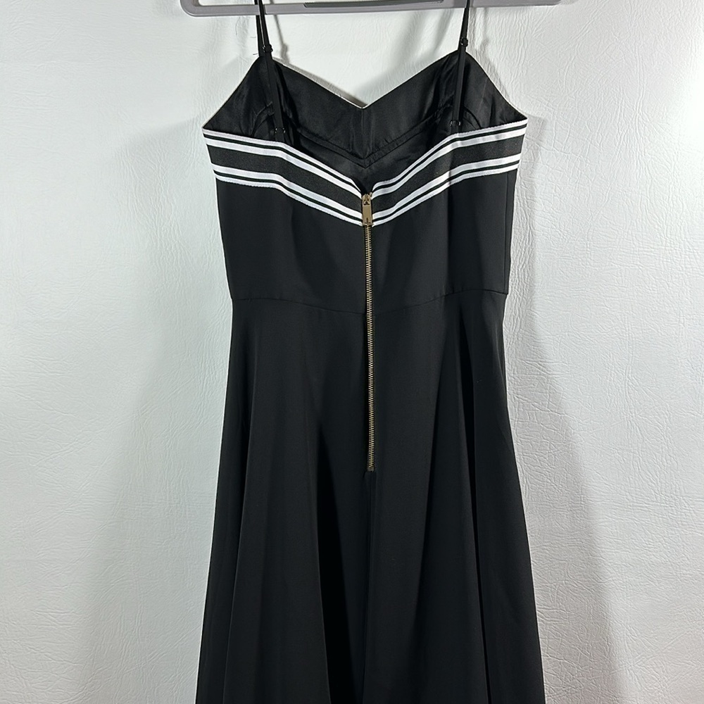 Ted Baker Fit Flare Striped MIDI Dress, 2 - Picture 4 of 7